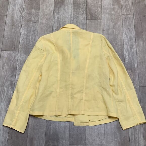 Womens Chico’s 100% Linen Moto Open Front Jacket - Picture 2 of 7